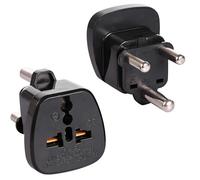 UHPPOTE viaje tipo M enchufe a tierra para Big Sudáfrica ZA adaptador de enchufe (paquete de 2)