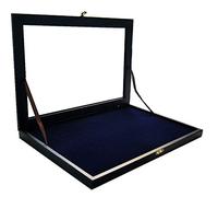 Uhrenhuette 5810 - Vitrina de madera para 100 pines, color negro