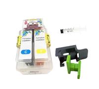 UHRSERNJ Kit de Recarga para PG-210 PG210 210 CL 211 Cartucho de Tinta Compatible con MX322 MX330 MX340 MX350 MX360 MX410 MX420 Impresoras(C with Tool)