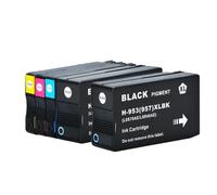 UHSTJW Cartucho de Tinta Compatible con 953XL 957XL 953 reemplazo para Impresora Officejet Pro 7740 8210 8702 8710 8720 8725 8730 8740(1SET Add 1BK)