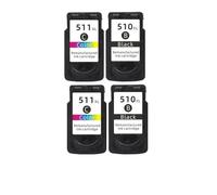 UHSTJW Cartucho de Tinta PG510 CL511 510XL 511XL Compatible con MP280 MP480 MP490 MP240 MP250 MP260 MP270 IP2700(2BK 2COLOR)