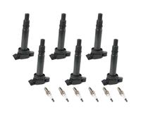 UHSTJW Juego de Cables de bujía de 6 Piezas más 6 bujías Dobles UF495 90919-02248 90919-A2001 B284 Compatible con Tacoma 4Runner 4.0L