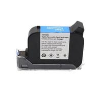 UHSTJW Reemplazo de Cartucho de Tinta 1 Uds JS12 JS12M JS12 M 600DPI 12,7mm Compatible con Impresora de inyección de Tinta térmica portátil Tinta ecosolvente de Secado rápido(JS12-Blue)