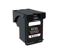 UHSTJW Reemplazo de Cartucho de Tinta para Impresora 67 XL Compatible con 67 - Plus 4140 4152 4155 4158 1225 2732 2752 1225(1pcs Black)