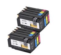 UHSTJW Reemplazo de Cartucho de Tinta para Impresora 953xl 953XL Compatible con Officejet Pro 7720 7730 7740 8710 8715 8718 8720(2SET)