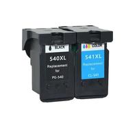 UHSTJW Reemplazo de Cartucho de Tinta PG540 CL541 PG 540 XL CL 541 XL Compatible con MX375 MX395 MG3150 MG3250 MG3550 MG4250(1SET)