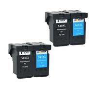 UHSTJW Reemplazo de Cartucho de Tinta PG540 CL541 PG 540 XL CL 541 XL Compatible con MX375 MX395 MG3150 MG3250 MG3550 MG4250(2SET)
