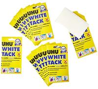 UHU 11592 - Masilla adhesiva reutilizable, blanco [Pack de 12]
