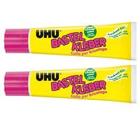 UHU 47735 - Pegamento para manualidades, tubo de 90 g (90 g, adhesivo para manualidades, 2 tubos)