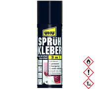 UHU colle en spray 3 en 1, fl. de 200 ml, universelle et transparente, 3341500