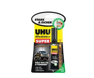 UHU Alleskleber SUPER Strong & Safe, 7 g, auf Blisterkarte