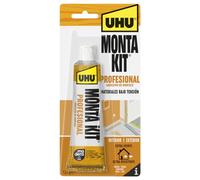 UHU Monta Kit Profesional-Adhesivo de Montaje Extrafuerte, Pegamento Fuerte Para Todo-125g