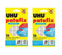 Uhu Patafix 48815 - Almohadillas adhesivas de doble cara (2 unidades, 56 unidades), transparente