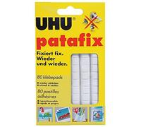 UHU Patafix Puntos adhesivos reutilizables, color blanco, weiss