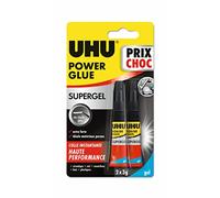 UHU Power Glue Gel Precio Choc Tubos 2 x 3 g