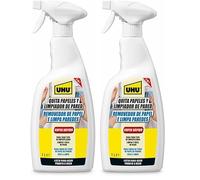 UHU Quita Papeles -Limpiador de paredes y papel pintado- Spray 1 l (Paquete de 2)