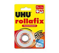 UHU Rollafix Cinta adhesiva transparente 25m con dispensador