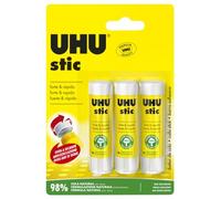 UHU Stic - Barra de cola, pack de 3 (3 x 8.2 g), modelos surtidos