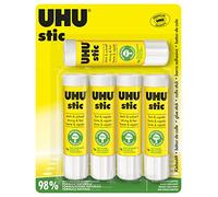 UHU Stic | Barra de Pegamento Sostenible | Pegado Fuerte, Rápido y Duradero | Pack 5 * 21g