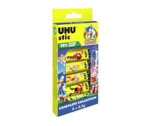 UHU Stic Minecraft Barra de Pegamento Sostenible, Pegado Fuerte, Rápido y Duradero, Collection box 8x8,2 g, packaging may vary