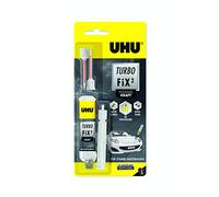 UHU Turbo FiX² Kraft 10 g, súper rápido y transparente de 2 componentes para reparar muchos adhesivos diferentes, altamente resistentes, 10 g