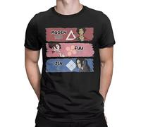 UHYft66AWZ Fuu Mugen Jin Team Samurai Champloo Men T Shirts Black L