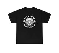 UHYft66AWZ Outlaw Riders Motorcycle Club T-Shirt Black M