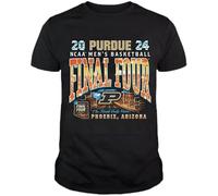 UHYft66AWZ Purdue Final Four 2024 The Road End Here T-Shirt Black S