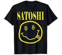 UHYft66AWZ Satoshi Yellow Smile Face Unisex T-Shirt Black S