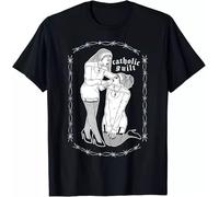 UHYft66AWZ Sexy Nun Drinking Best Design Gift Idea T-Shirt Black XL