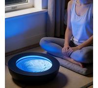 UIBAO Accesorios Meditación,Drift Magnetic Moving Sand Art,Control App & 7 Colores LED,19 Patrones,para Meditación & Descanso,Reducción Estrés,Compacto