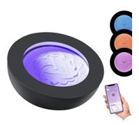 UIBAO Bandeja magnética Arena,Accesorios Meditación,7 Luces LED & Control App,19 Patrones,para Relax & Decoración,Relajación & Alivio Estrés,Práctico