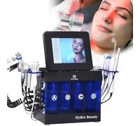 UIBAO Hydrafacial Machine, 14 en 1 Hidropeeling, Tensado Facial, Microdermoabrasión, Cuidado de la Piel, Limpieza Profunda - para el Hogar, Spas y Salones de Belleza