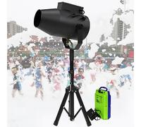 UIBAO Máquina de Espuma para Fiestas al Aire Libre, 1000W, Distancia 6-10m, Producción 20M³/min,80㎡ Área,para Piscinas, Cumpleaños y Celebraciones rechargeableversion