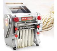 UIBAO Máquina de Pasta Eléctrica Comercial Laminadora de Masa Eléctrica, 550W/750W 2 Juegos de Cuchillos, 0.3-20mm Grosor Ajustable, para Catering Doméstico, Acero Inoxidable FKM240