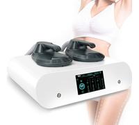 UIBAO Máquina EMS escultora portátil de Alta Intensidad, 2800W Estimulador Muscular con Radiofrecuencia con Dos manillas, eficaz para Quemar Grasa, Levantar glúteos y Fortalecer Todo el Cuerpo WithRF