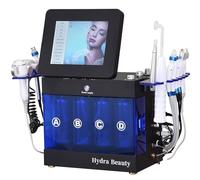 UIBAO Máquina Facial 14 En 1:Dispositivo De Hidrodermoabrasión para El Cuidado Facial En Casa O En Salones De Belleza,Hidratación Intensiva Y Alisado De Arrugas con Pantalla LED