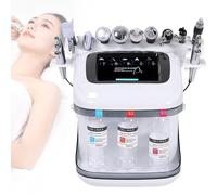 UIBAO Máquina Hidráulica 10 En 1 Profesional Hydrafacial, Hidrodermoabrasión para Limpieza Profunda Exfoliante, Hidratante Facial con Pantalla LED,Dispositivo Aqua Rejuvenecimiento De Piel