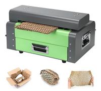 UIBAO Trituradora Ecológica de Cartón + Cortadora Expandible, Papel Corrugado Kraft, Acolchado de Relleno, Uso Ligero Comercial, Ancho Corte 325/425mm 325mm