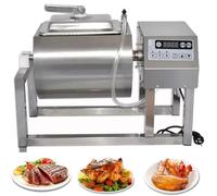 UIBAO Tumbler De Vacío Comercial 18 litros,Máquina Marinadora Eléctrica con Control De Tres Velocidades, Marinado Rápido Y Ablandamiento Eficaz para Pollo Cerdo Filetes Verduras Y Tocino