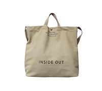 UICIOP Bolsas de Tela, Bolsos de lona para mujer, bolso de trabajo casual, bolso cruzado con asa superior, Caqui, Talla única