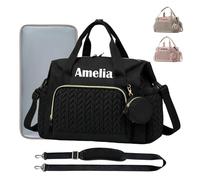 UIDMEN Bolso cambiador personalizado con nombre, incluye cambiador y bolsa para chupete, ideal como bolsa de hospital y regalo de baby shower