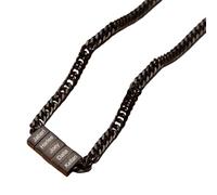 UIDMEN Collar personalizado para hombre con apellido, personalizable de 1 a 10 nombres, cadena gourmette, joya para hombre, regalo para el día del padre, regalo para papá, abuelo, marido, hijo