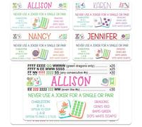 UIDMEN Mahjong personalizado buscador de líneas principiante, nombre de guía de tarjetas, regalos amantes, reglas ayudante lector, accesorios noche de juegos competiciones