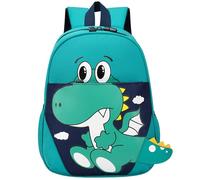 UieaMsio Mochila Infantil, Guardería Mochila Niños y Niña, Mochila Dinosaurio Niño Mochila Escolar, Kindergarten Lindo Mochila Para 3 a 7 Años Niños Colegio Viaje (Verde)