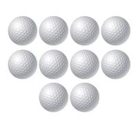 UieoKakeh 10 Pelotas de Golf Flotantes de Caucho Sintético Sin Hundimiento, de Doble Capa, Diámetro 42,7 Mm, para Entrenamiento de Larga Distancia, Q004
