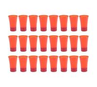 UieoKakeh 24 Vasos de Chupito de Poliestireno de 30 Ml para Licores y Cócteles, Diseño Degradado Multicolor Rojo