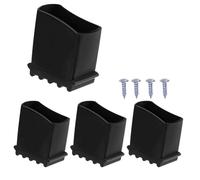 UieoKakeh 4 Piezas de Cubierta de Pie de Escalera para el Hogar, Patas de Escalera de Goma, Sillas, Almohadillas de Extensión Telescópicas para Escaleras de Mano