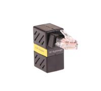 UieoKakeh Adaptador Gigabit RJ45 de Enchufe de Red Giratorio 360°, Codo de Ángulo Recto de 90 Grados, Convertidor Universal Macho A Hembra