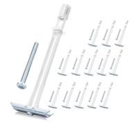 UieoKakeh Anclaje de Yeso con Tornillos Incluidos 3/16" -24 Anclajes de Yeso Huecos de Alta Resistencia Kit de Montaje para TV Anclajes de Pared Huecos de Acero Inoxidable